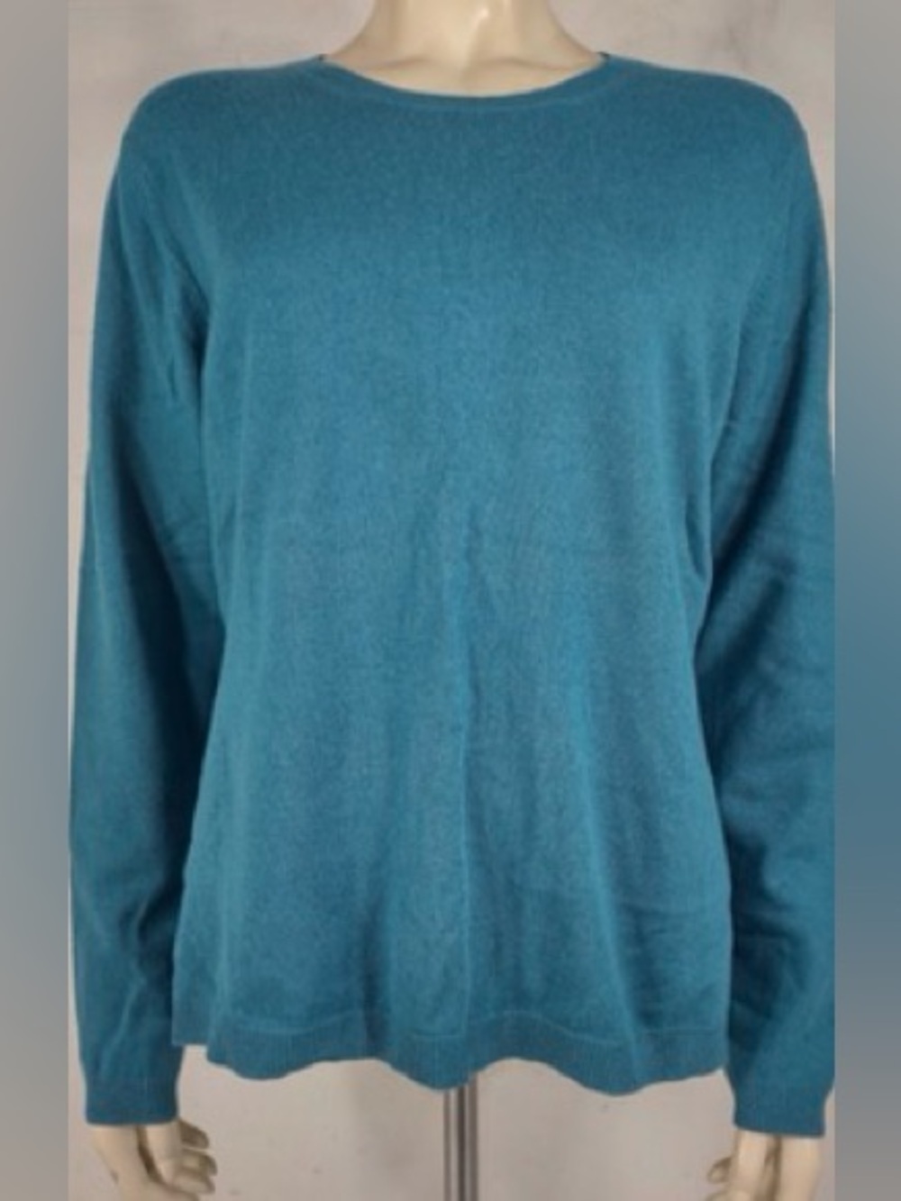 Pure Collection Teal Crewneck Sweater for Women